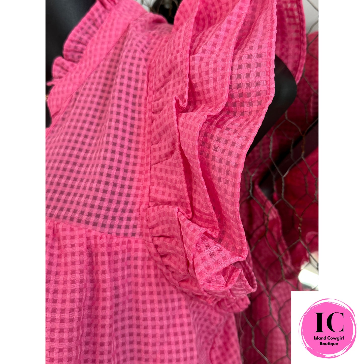 Beautiful Work Hot Pink Babydoll Dress