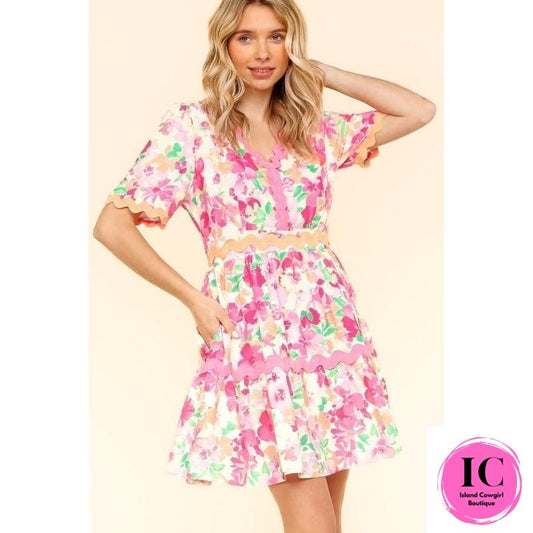 Come For It Floral Babydoll Dress