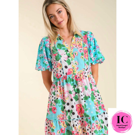 Come For It Floral Babydoll Dress