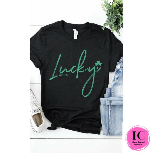 *My Lucky Graphic Tee - Island Cowgirl Boutique