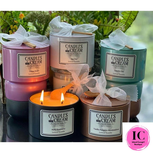 Candles and Cream 14oz Tin - Island Cowgirl Boutique