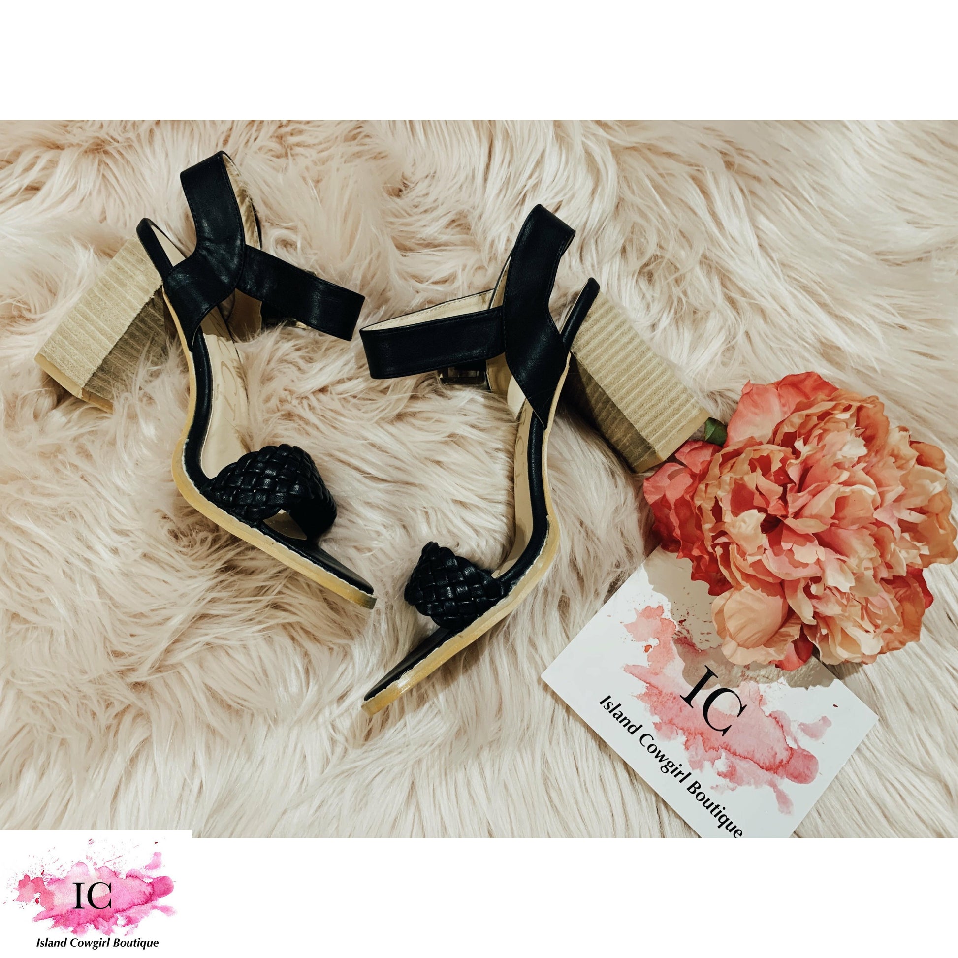 Take A Stand Black Wedge Sandals, Boutique shoes, women's black wedge heels
