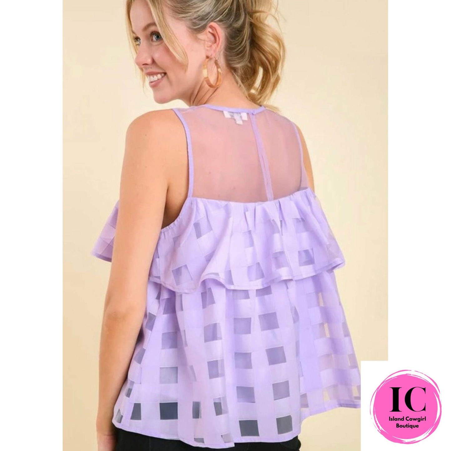 What A Day Lavender Babydoll Top