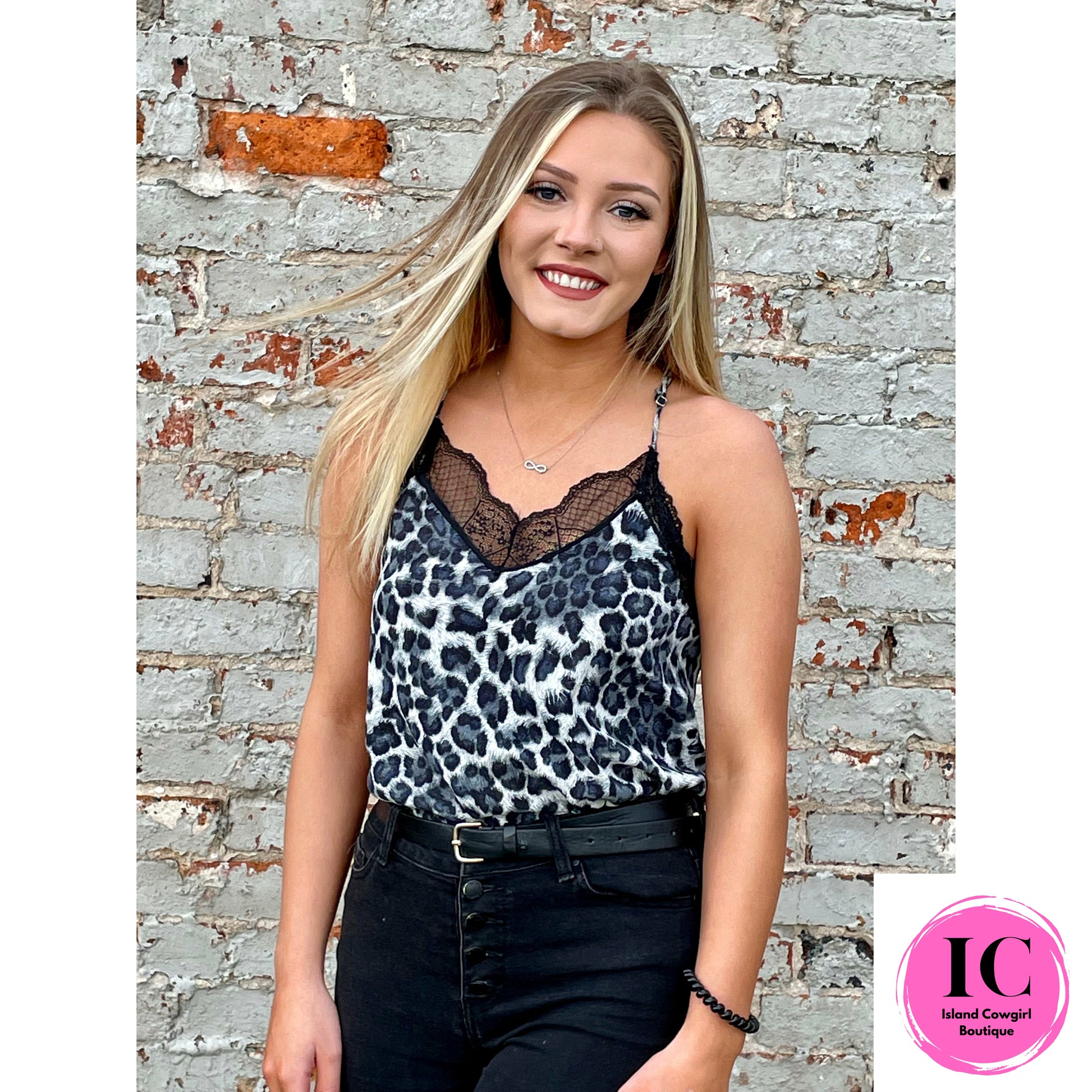 It's All You Leopard Cami - Island Cowgirl Boutique