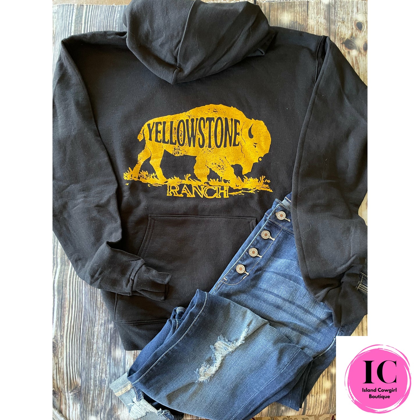 Yellowstone Buffalo Black Sweatshirt